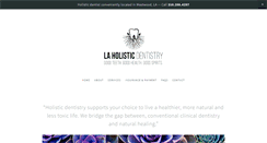 Desktop Screenshot of laholisticdentistry.com